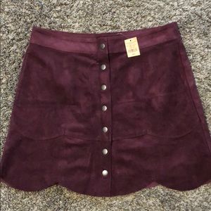 American eagle suede skirt